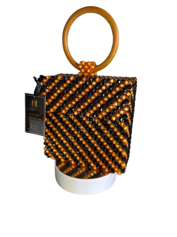 Black-Yellow Pearl bag