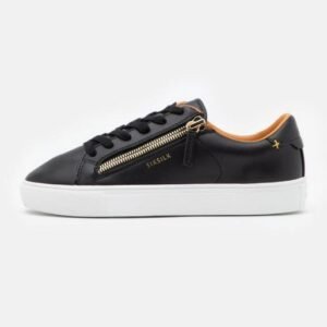 Siksilk Modern Shoes Black White & Gold