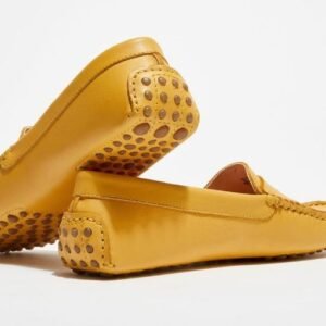 Moccasin couleur Jaune Or