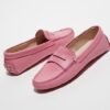 Moccasin Men & Women Shoes Rose clair